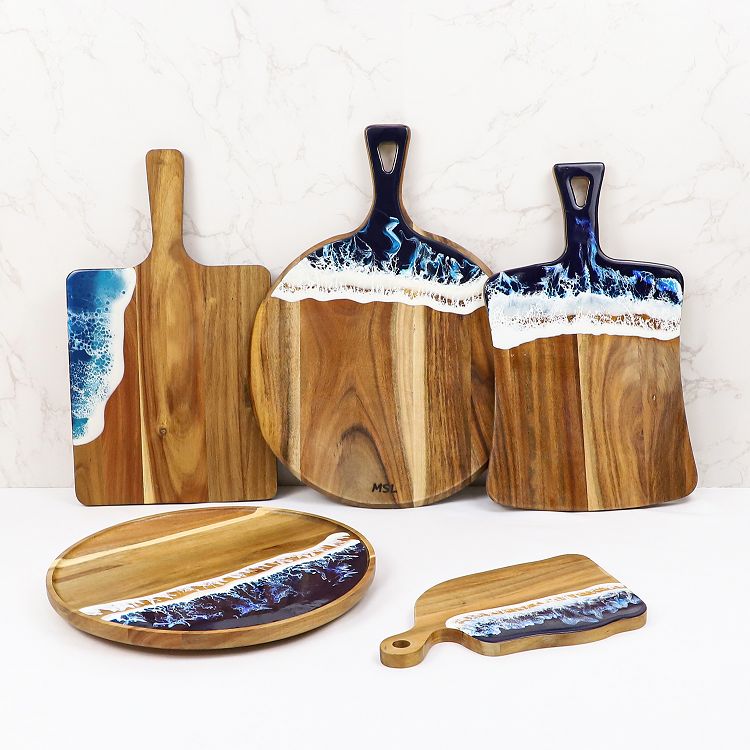 Wood Cheese Board Set